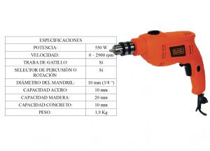 Taladro Black & Decker TB550